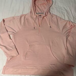 XL Puma Women's Light Pink Pullover Hoodie